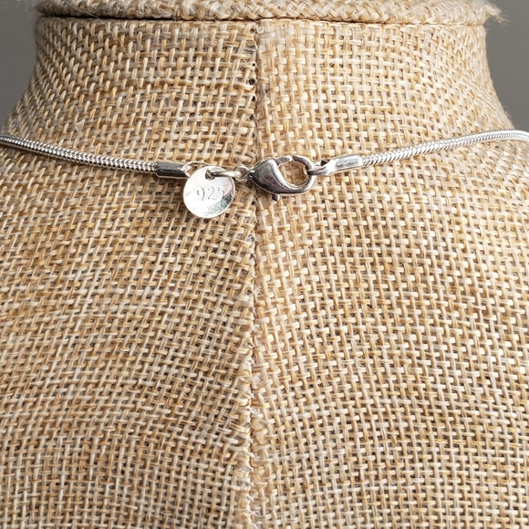 Garnet necklace, 925 silver dendrite opal garnet butterfly bee pendant necklace - Picture 14 of 14